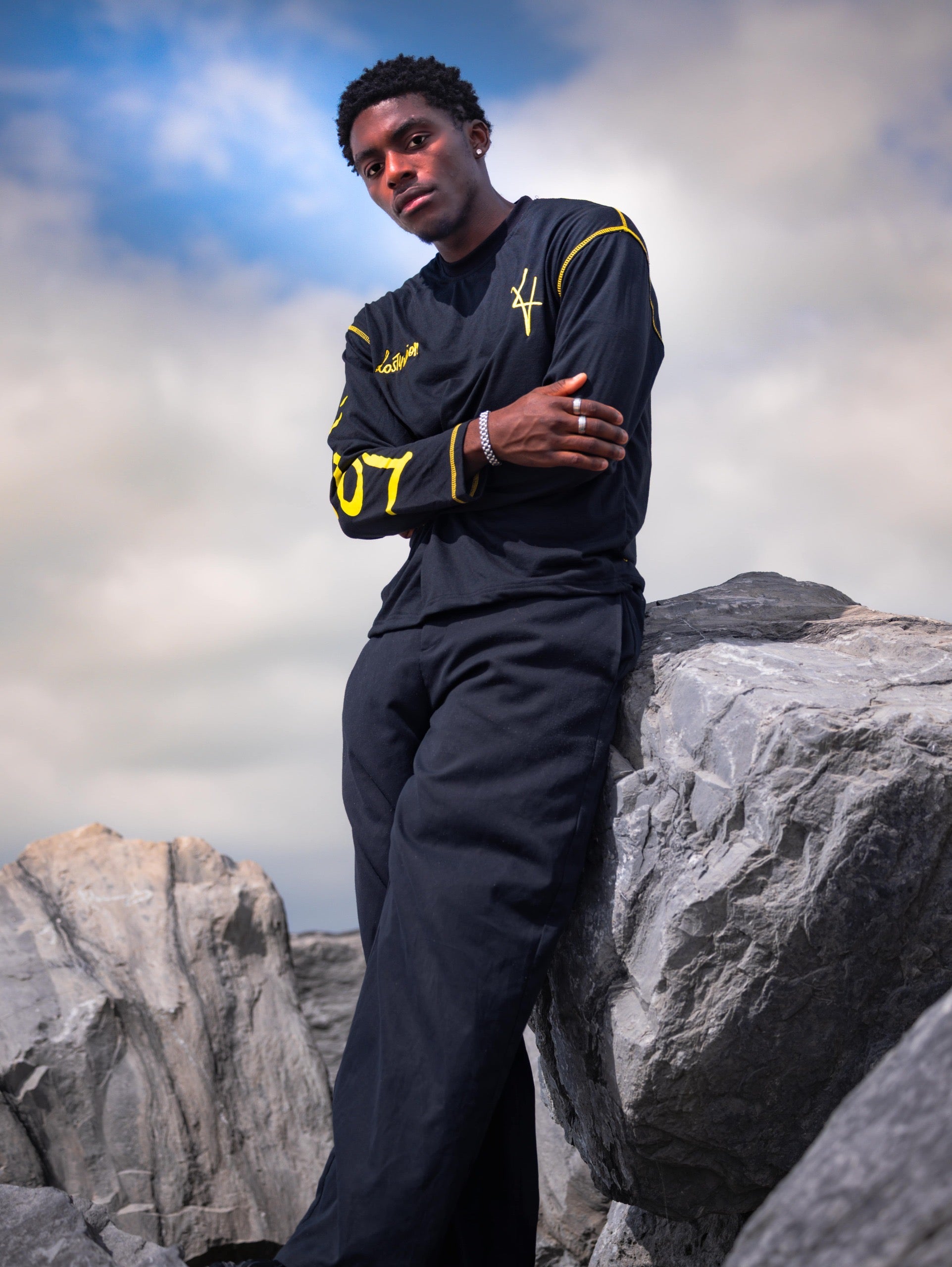 Longsleeve Black/Yellow