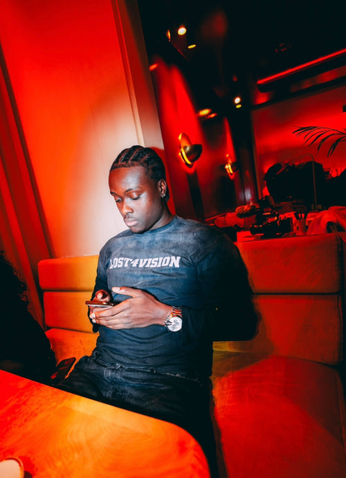 BLACK "WASHED" LONGSLEEVE