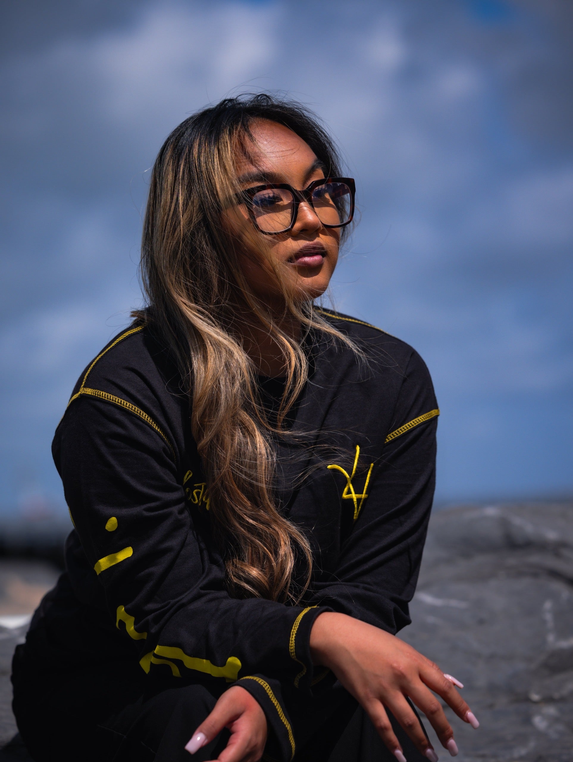Longsleeve Black/Yellow